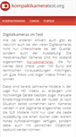 Mobile Screenshot of kompaktkameratest.org